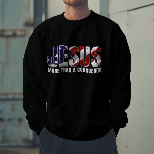 JESUS (More than a Conqueror) Crew Sweatshirt