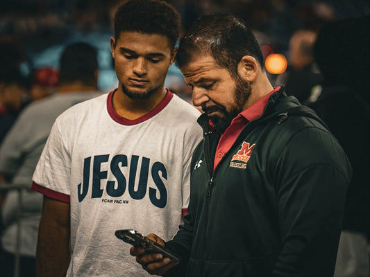 Jesus Red and White Ringer T-shirt