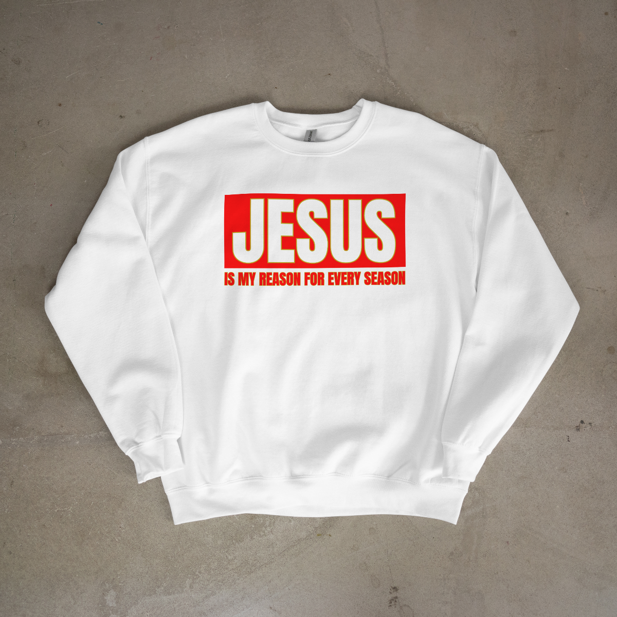 This “Jesus Is My Reason for Every Season” Crew Sweatshirt